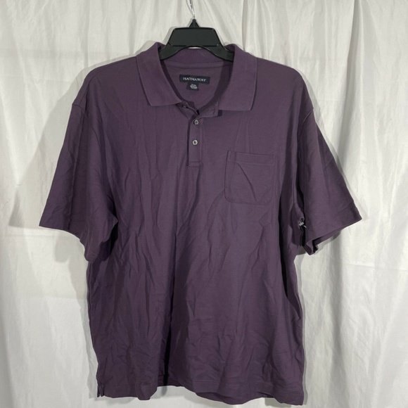 NEW Hathaway [ XXL ]‎ Short Sleeve 3 Button Polo Shirt With Pocket - Picture 1 of 12